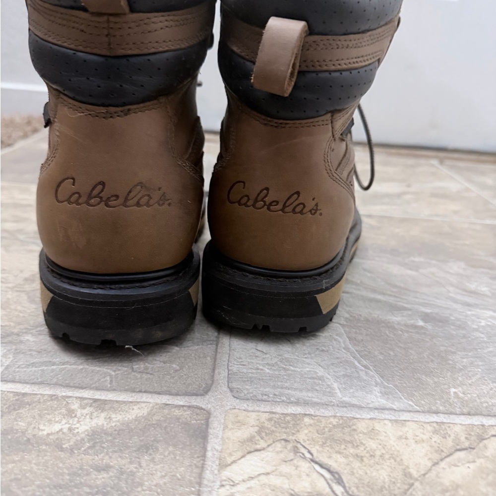 Cabela's Tan and Black Leather Boots